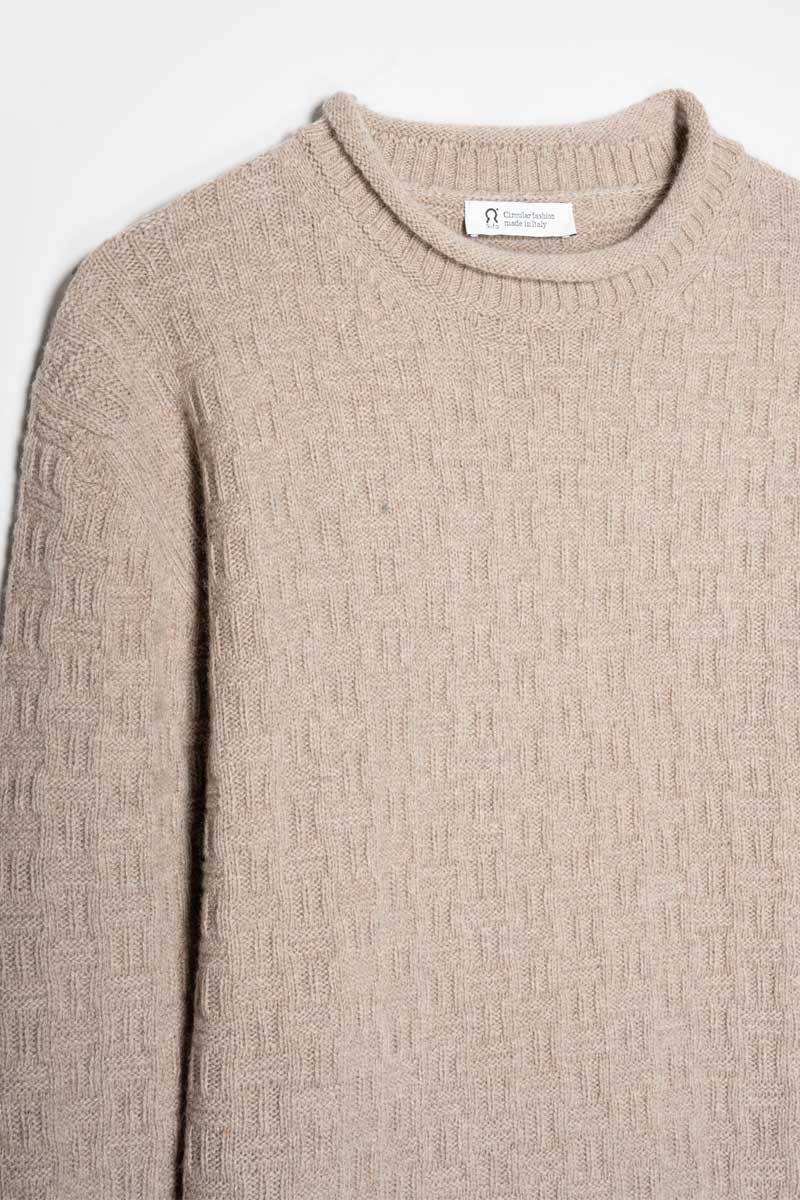 Rifò FERNANDO Maglia Uomo Cashmere Rigenerato Soddisfazione Garantita