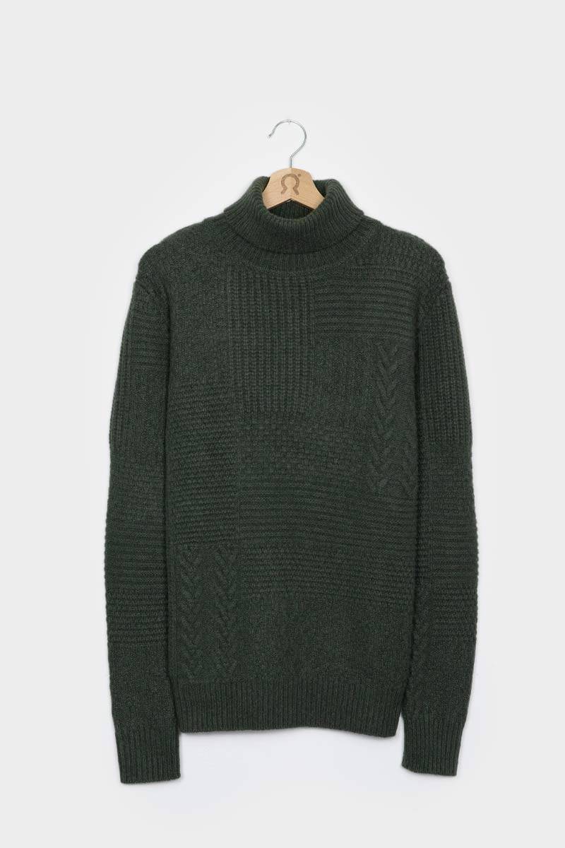 Rifò BARTOLOMEO Maglia Collo Alto Uomo Cashmere Rigenerato Shopping Online