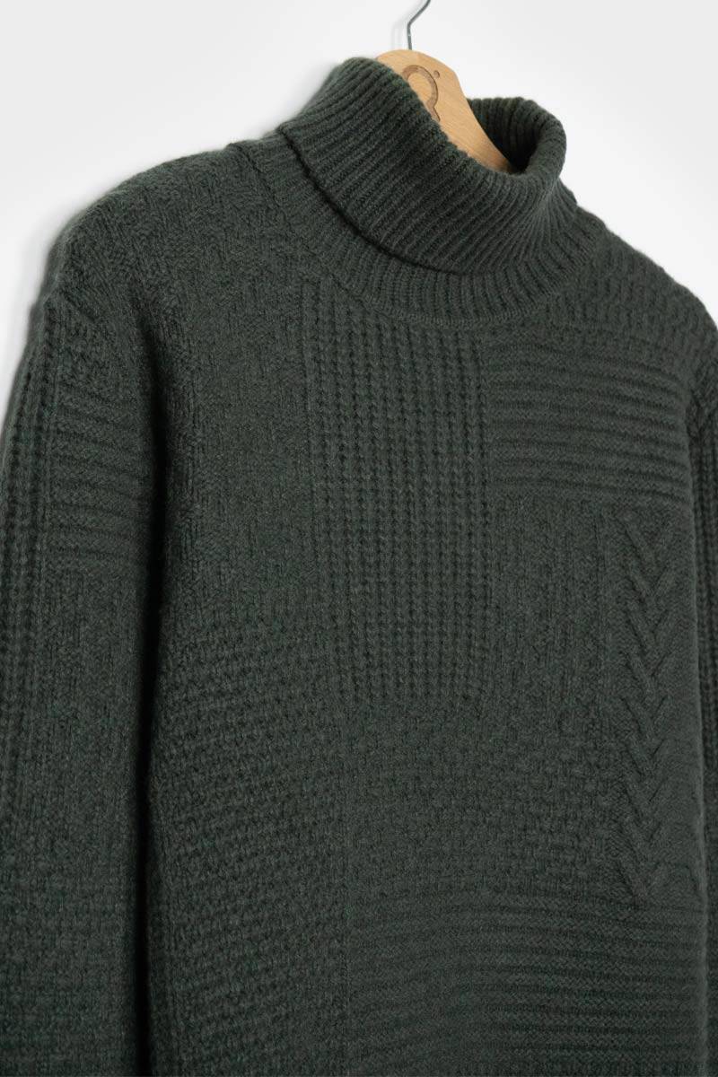 Rifò BARTOLOMEO Maglia Collo Alto Uomo Cashmere Rigenerato Shopping Online