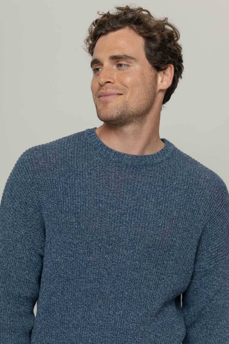 Rifò COSIMO Maglia Uomo Cotone Jeans Rigenerato Offerta