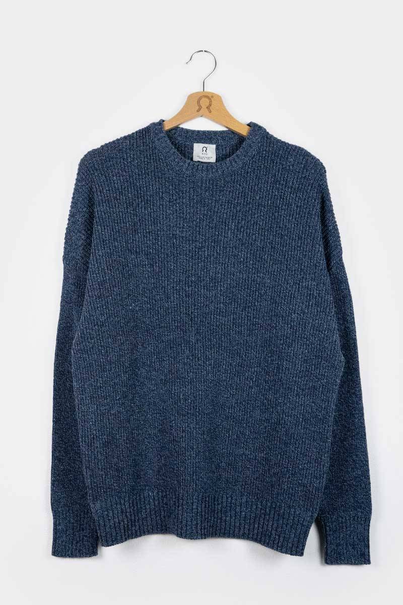 Rifò COSIMO Maglia Uomo Cotone Jeans Rigenerato Offerta