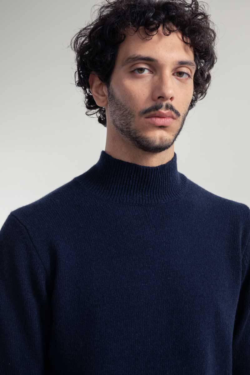 Rifò CLEMENTE Maglia Collo Alto Uomo Cashmere Rigenerato Outlet