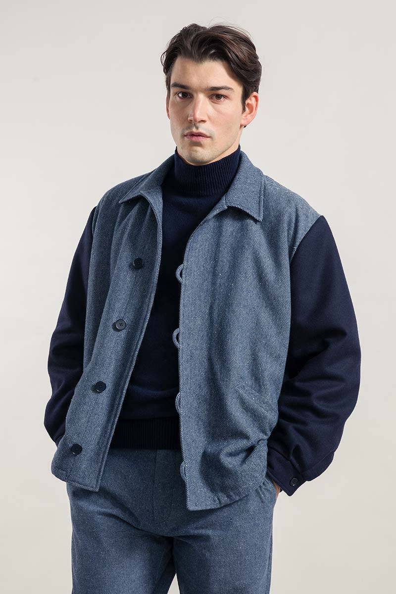 Rifò LEONE Giacca Bomber Unisex Lana Rigenerata Negozio