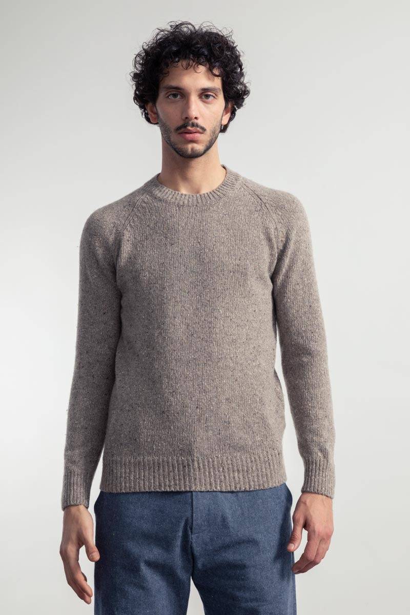 Rifò ALFREDO Maglia Girocollo Unisex Cashmere Rigenerato In Saldo