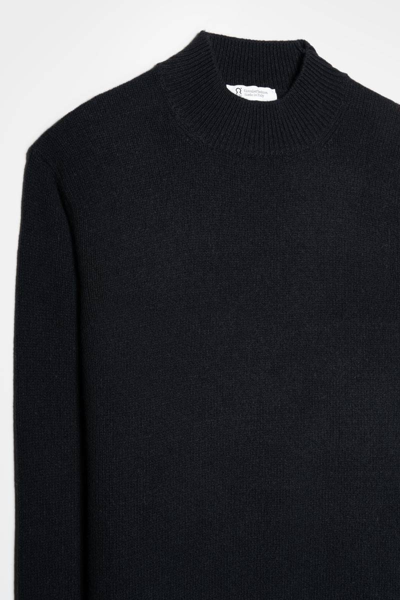 Rifò CLEMENTE Maglia Collo Alto Uomo Cashmere Rigenerato Italia