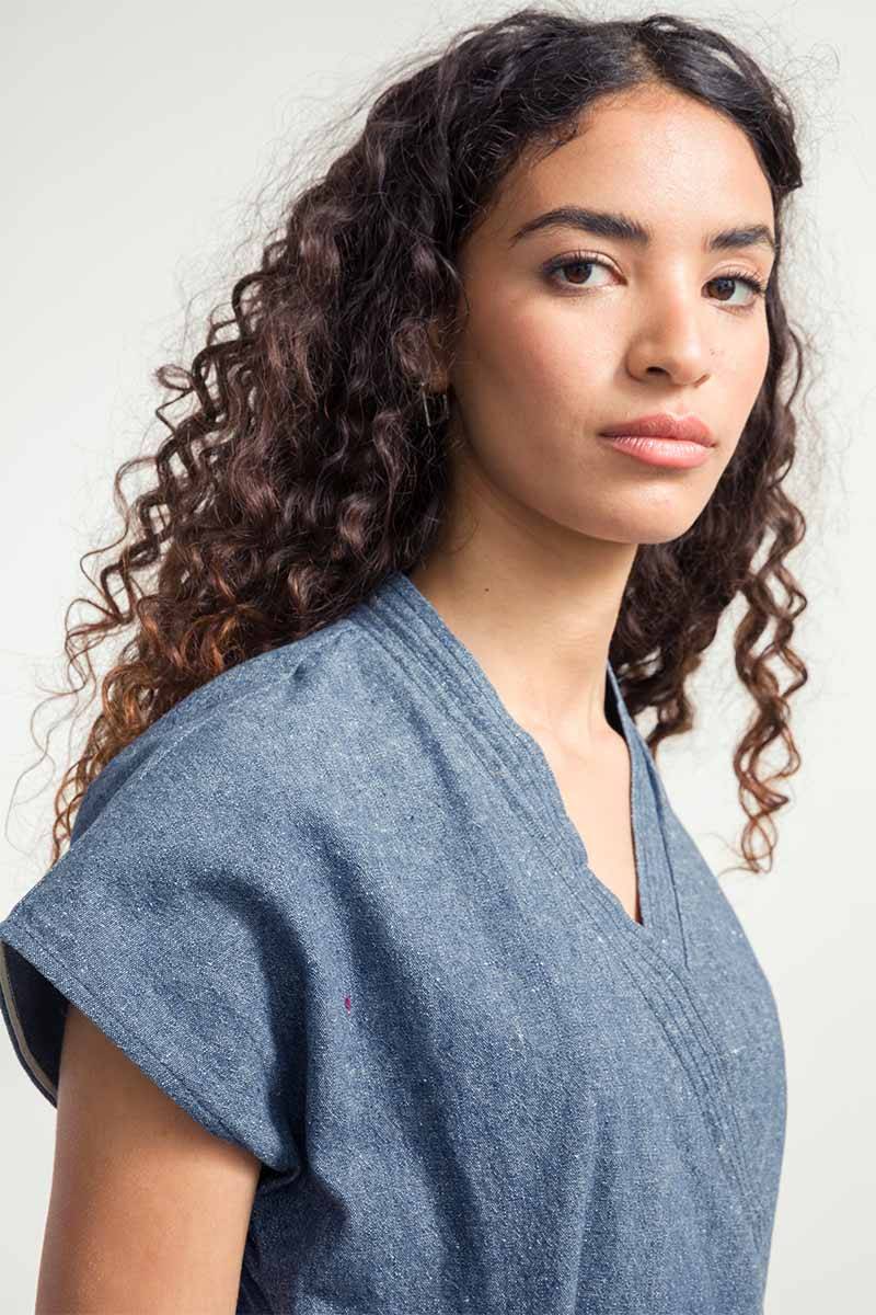 Rifò CLOE Abito Jeans Rigenerato Pezzi Unici