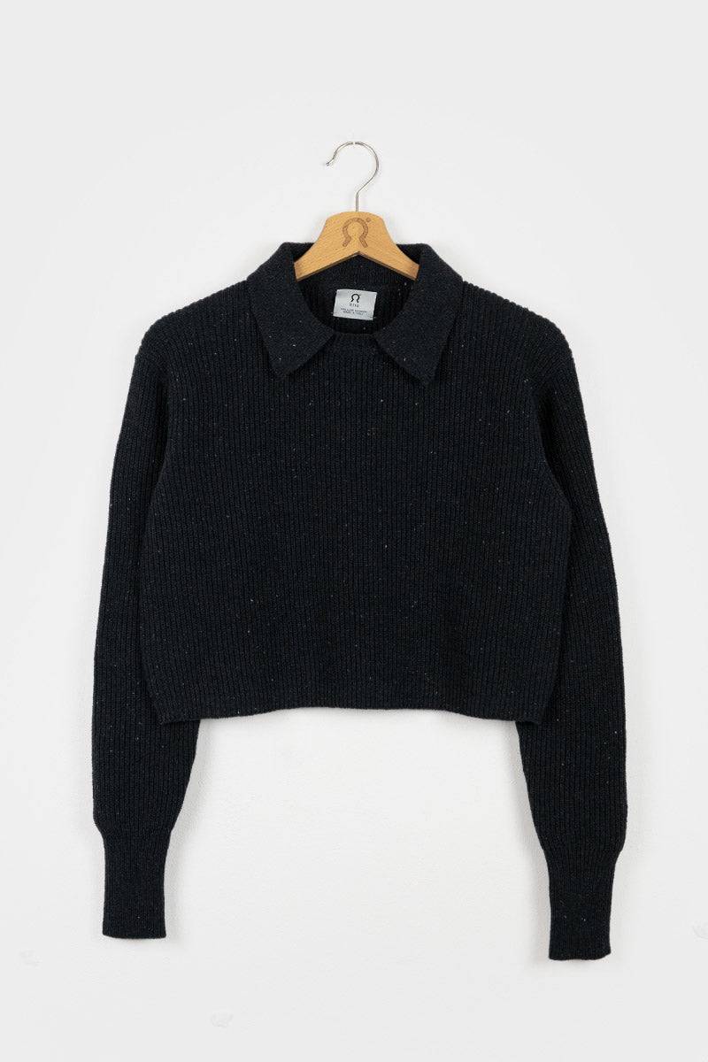 Rifò MARTINA Maglia Cropped Donna Cotone Jeans Rigenerato Negozi Online