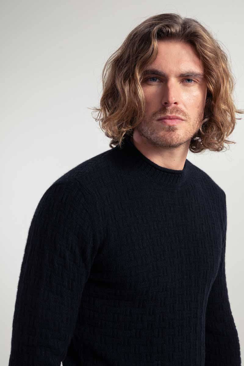 Rifò FERNANDO Maglia Uomo Cashmere Rigenerato Prezzo Ridotto