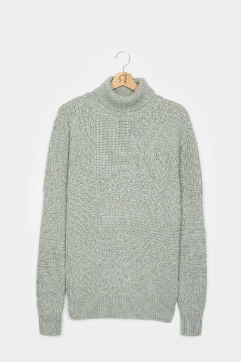 Rifò BARTOLOMEO Maglia Collo Alto Uomo Cashmere Rigenerato Novità