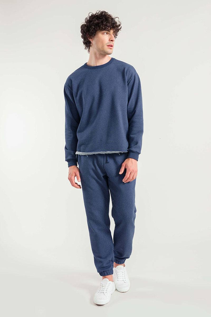 Rifò RAFAEL Felpa Uomo Cotone Jeans Rigenerato Sconto