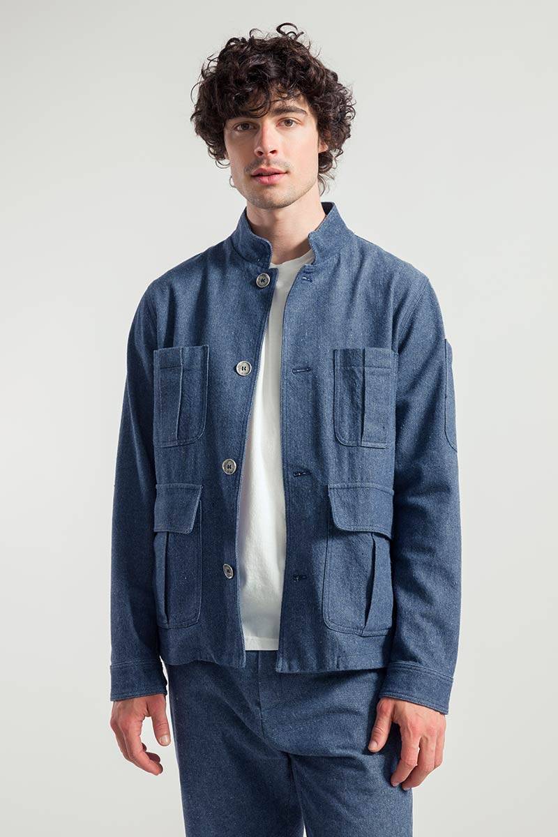 Rifò ENEA Giacca Uomo Jeans Rigenerato I Più Venduti
