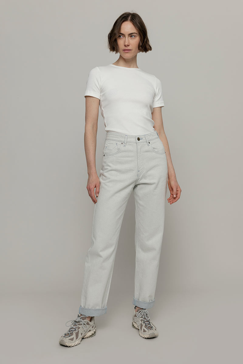 Rifò AGLAIA Pantaloni Jeans Donna Cotone Rigenerato Nuova