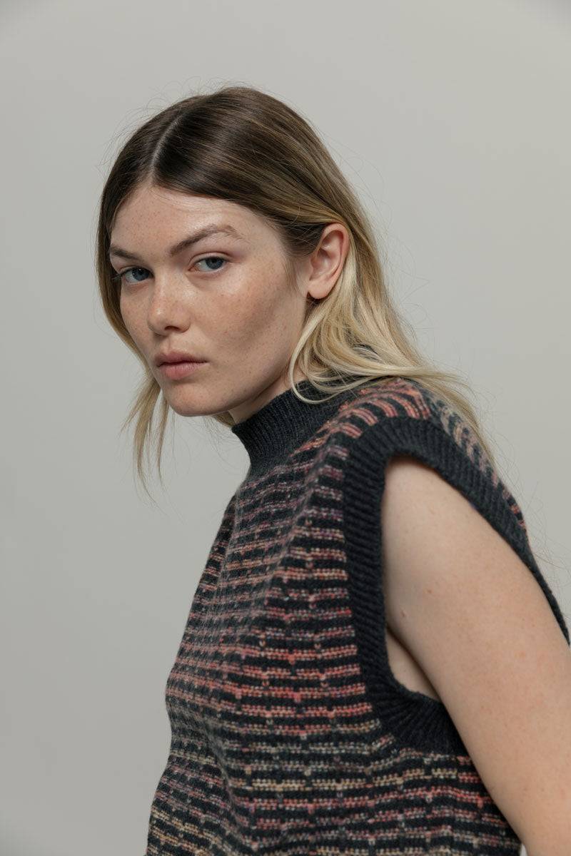 Rifò IRIDE Gilet Donna Lana Rigenerata Italy