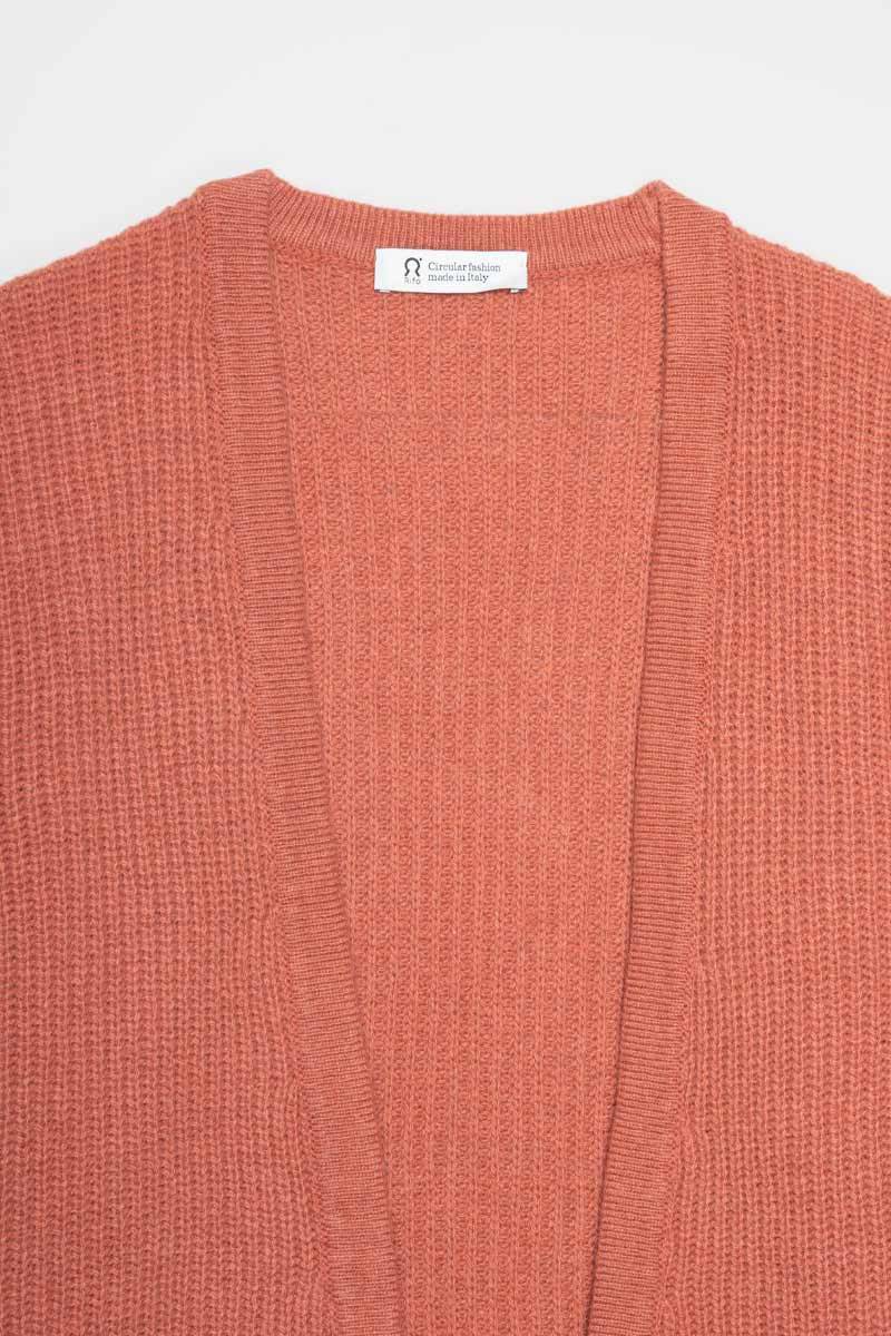 Rifò MARGHERITA Cardigan Donna Cashmere Rigenerato Italia