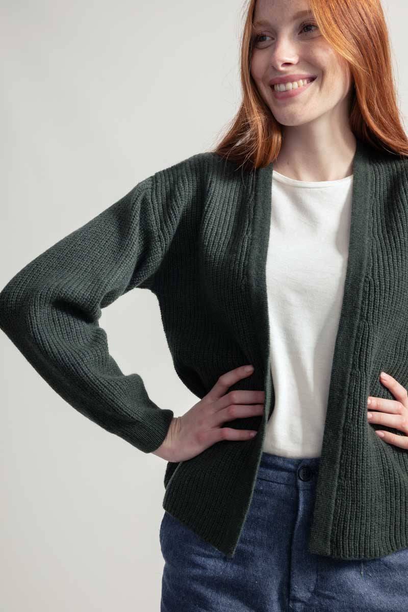 Rifò MARGHERITA Cardigan Donna Cashmere Rigenerato Qualità
