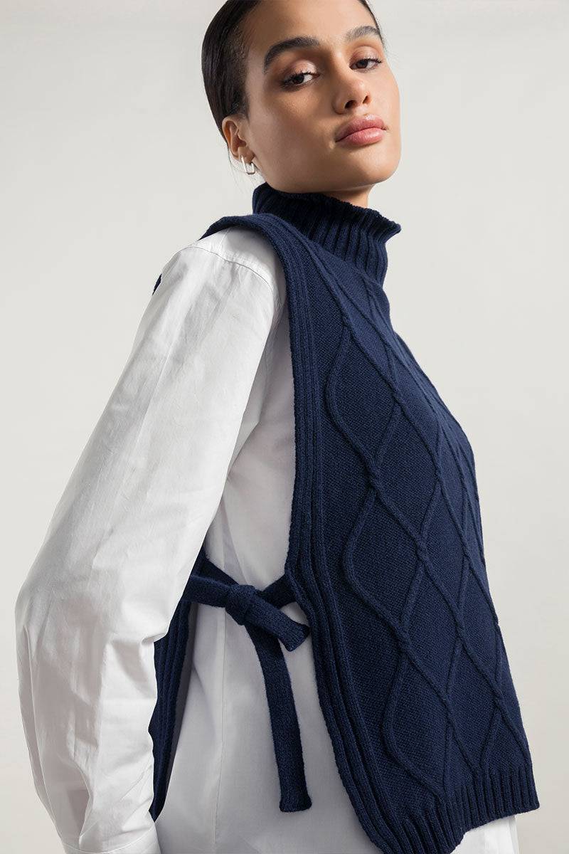 Rifò DELIA Gilet Collo Alto Lana Rigenerata Promozione Limitata