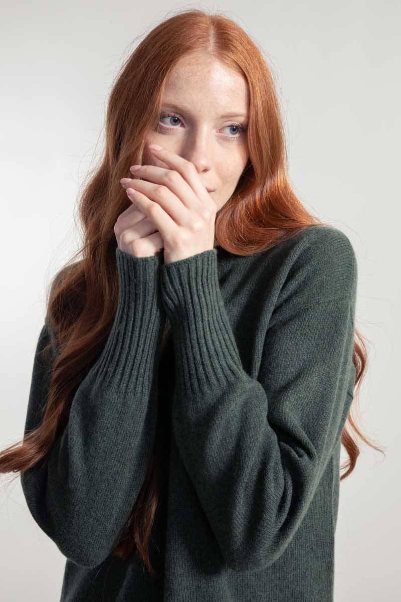 Rifò SELVAGGIA Abito Donna Lana Rigenerata Presa