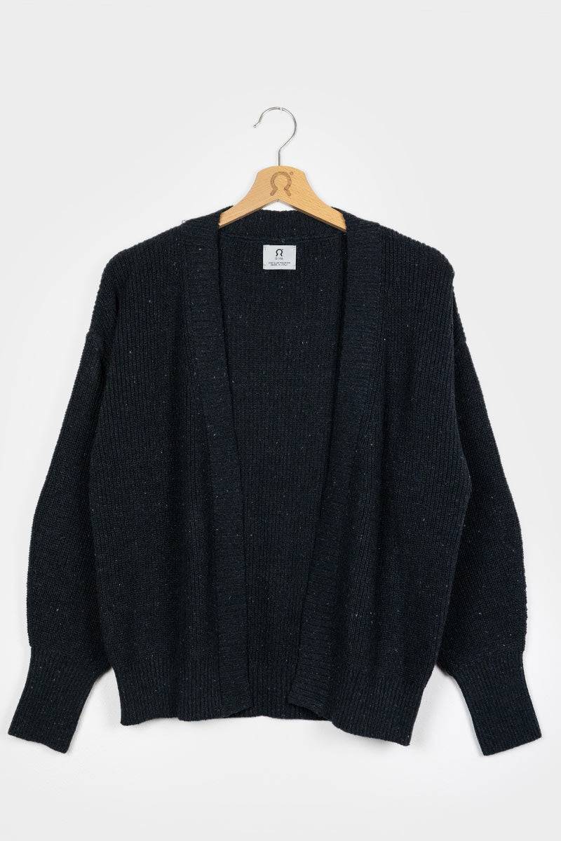 Rifò CARA Cardigan Donna Cotone Jeans Rigenerato Sconto