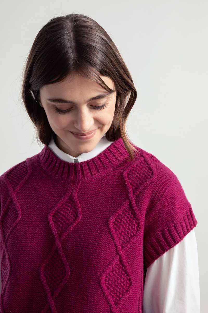 Rifò NORMA Gilet Donna Lana Rigenerata Online