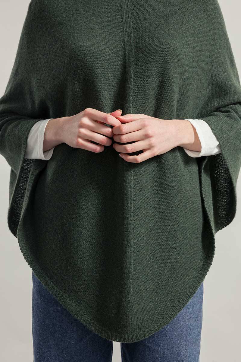 Rifò ELISABETTA Poncho Donna Cashmere Rigenerato In Vendita
