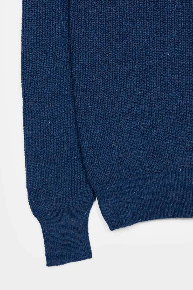 Rifò VITTORIO Maglia Girocollo Uomo Cotone Jeans Rigenerato In Saldo