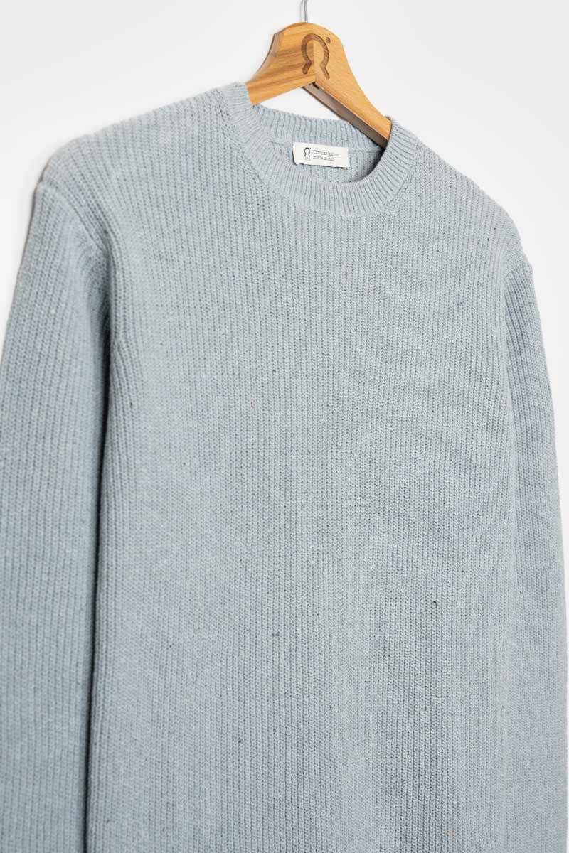 Rifò VITTORIO Maglia Girocollo Uomo Cotone Jeans Rigenerato Nuova