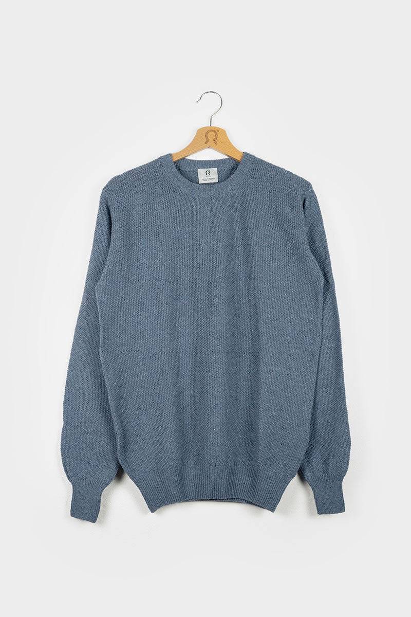 Rifò GINO Maglia Uomo Cotone Jeans rigenerato In Linea