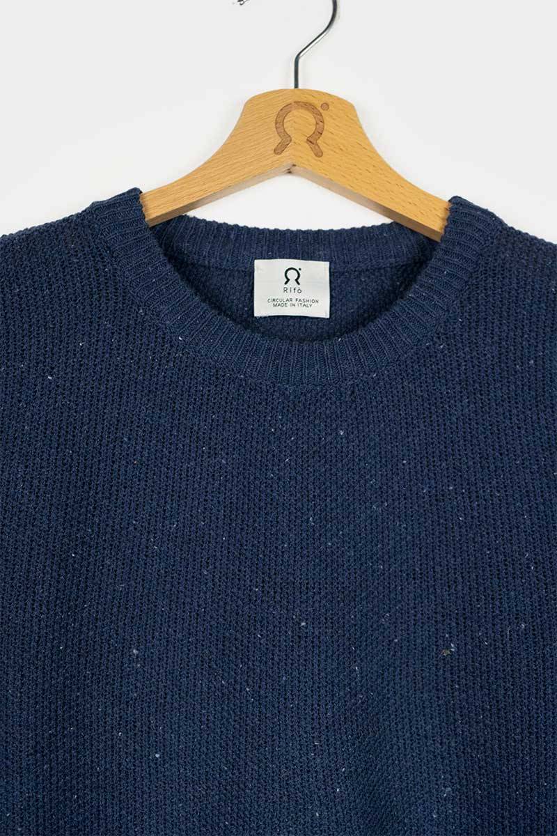 Rifò GINO Maglia Uomo Cotone Jeans rigenerato Shopping Online