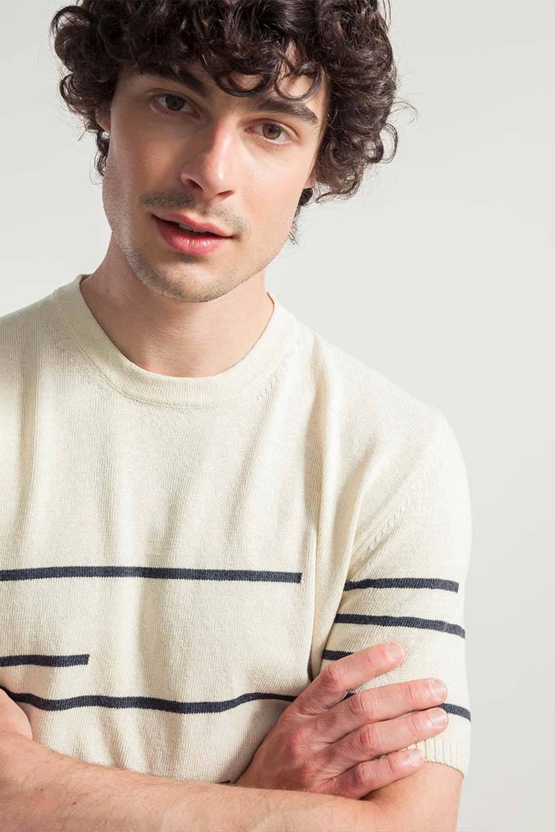 Rifò ADONE Maglia Righe Uomo Cotone Rigenerato Convenienza