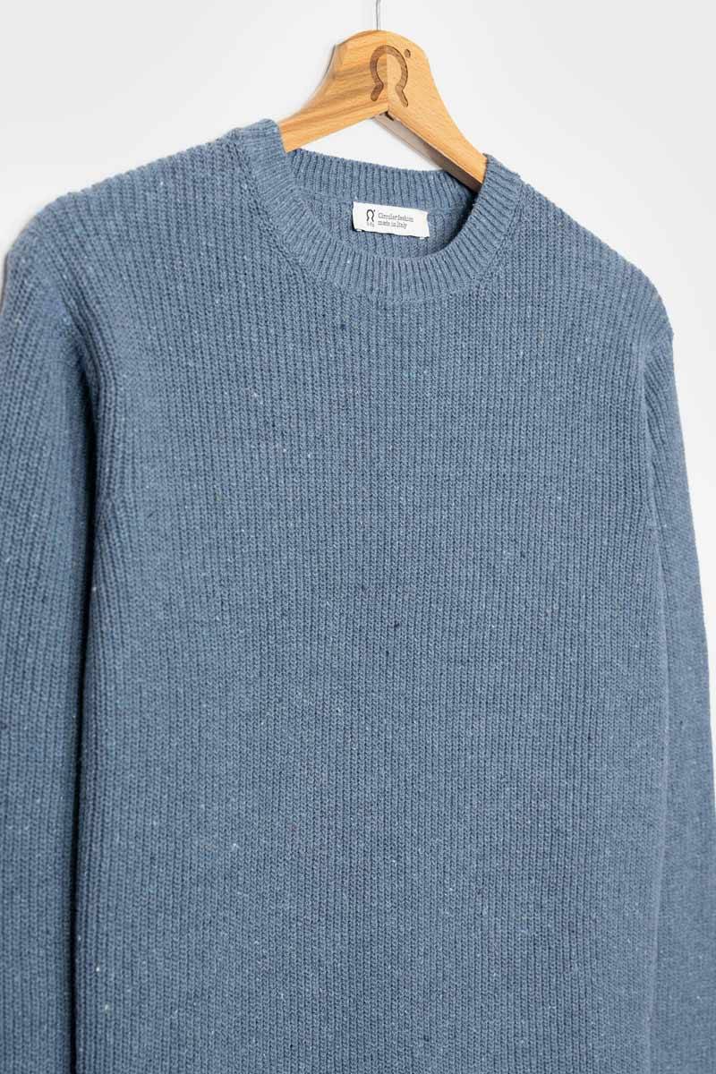Rifò VITTORIO Maglia Girocollo Uomo Cotone Jeans Rigenerato Novità