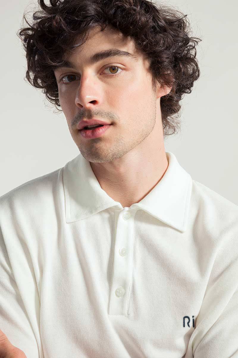 Rifò RICCARDO Maglia Polo Uomo Cotone Rigenerato Presa