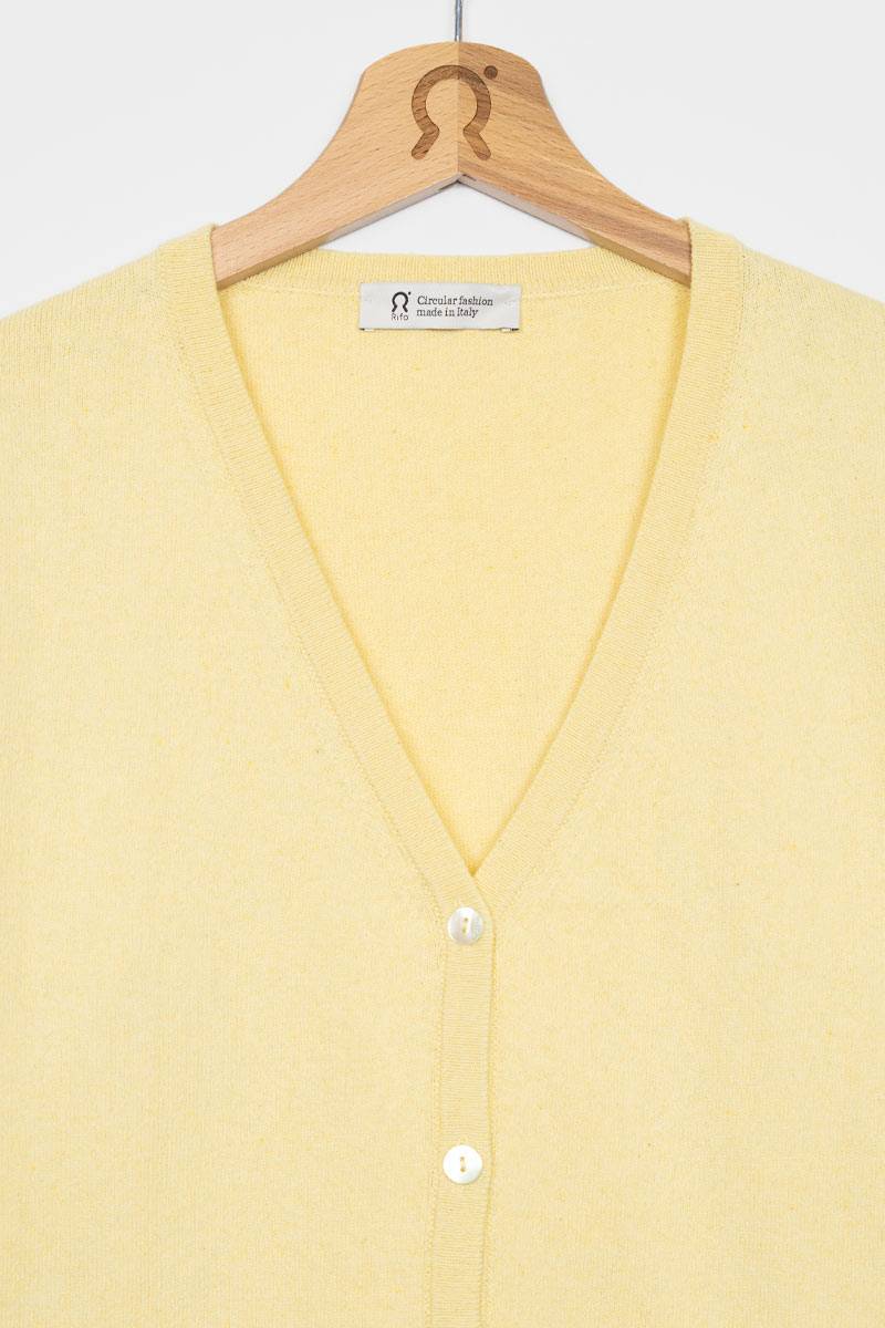 Rifò LUCIA Cardigan Donna Cotone Rigenerato Vendite Flash