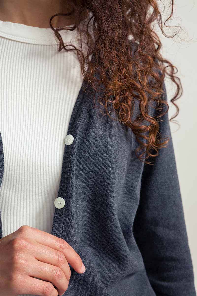Rifò LUCIA Cardigan Donna Cotone Rigenerato Negozio