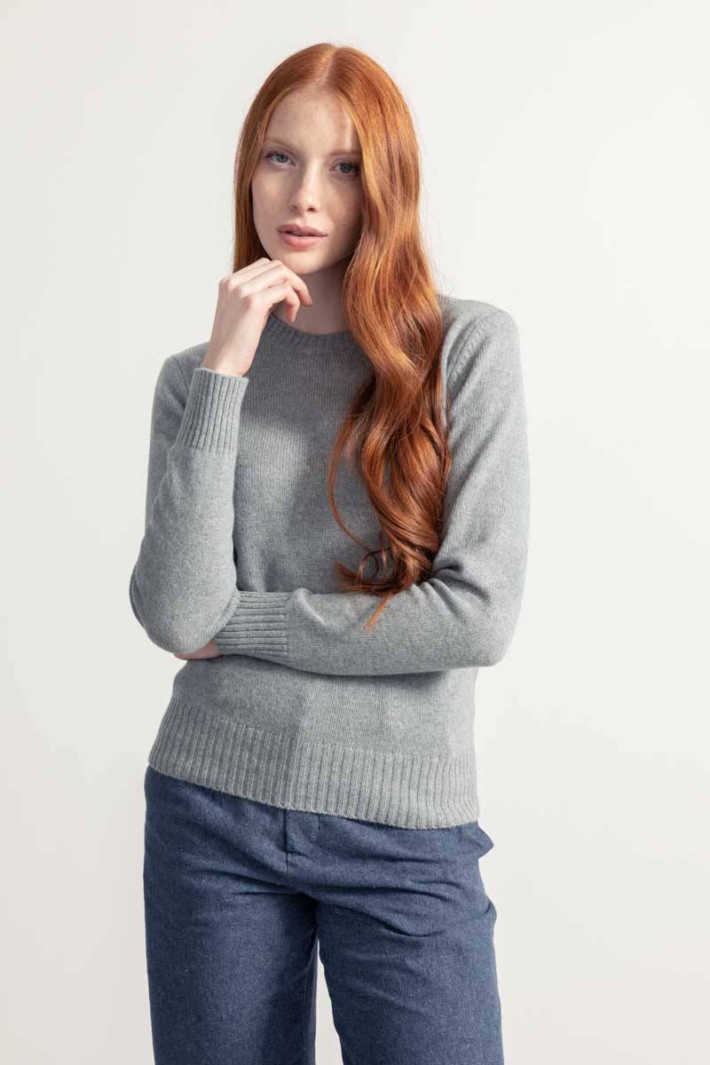 Rifò LAURA Maglia Girocollo Donna Lana Rigenerata