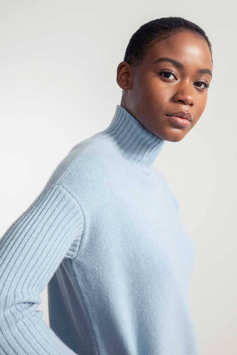 Rifò ERMINIA Maglia Donna Cashmere Rigenerato Pezzi Unici