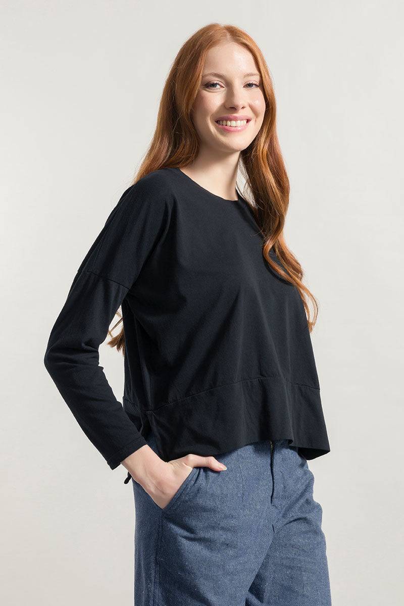 Rifò ZOE Maglia Maniche Lunghe Donna Cotone Rigenerato Presa