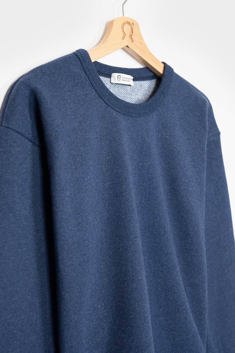 Rifò MARY Felpa Donna Cotone Jeans Rigenerato Smaltimento dello stoccaggio