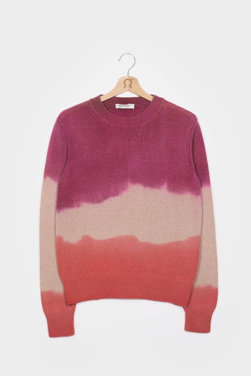 Rifò FIAMMETTA Maglia Girocollo Donna Cashmere Rigenerato Nuova
