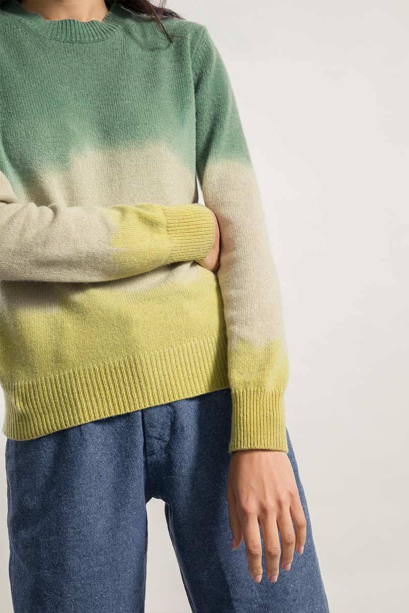 Rifò FIAMMETTA Maglia Girocollo Donna Cashmere Rigenerato Moda