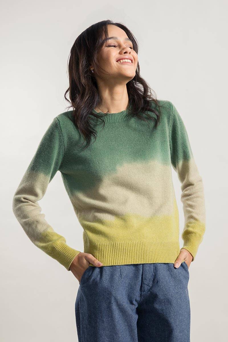 Rifò FIAMMETTA Maglia Girocollo Donna Cashmere Rigenerato Moda