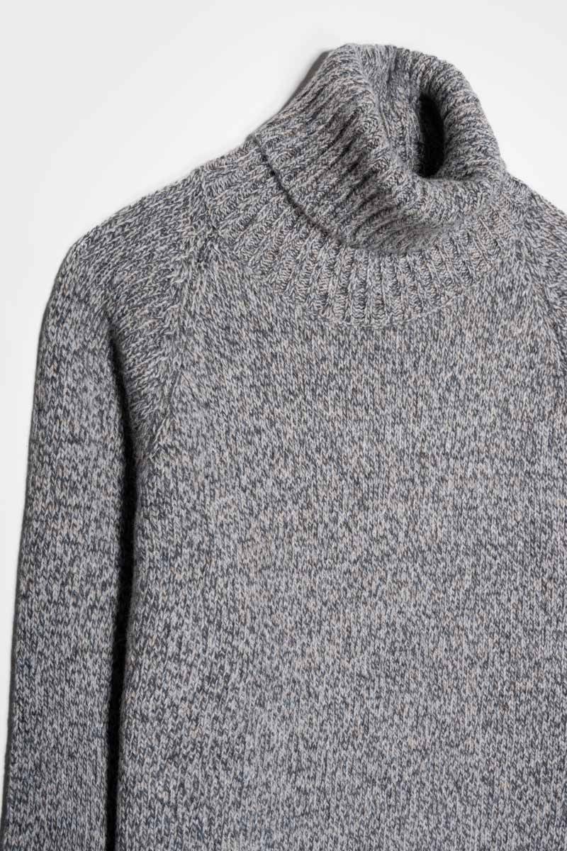 Rifò SUSANNA Maglia Collo Alto Donna Cashmere Rigenerato Italy