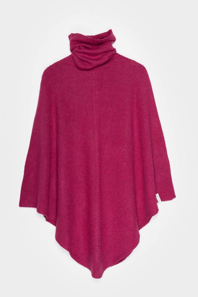 Rifò ELISABETTA Poncho Donna Cashmere Rigenerato Qualità