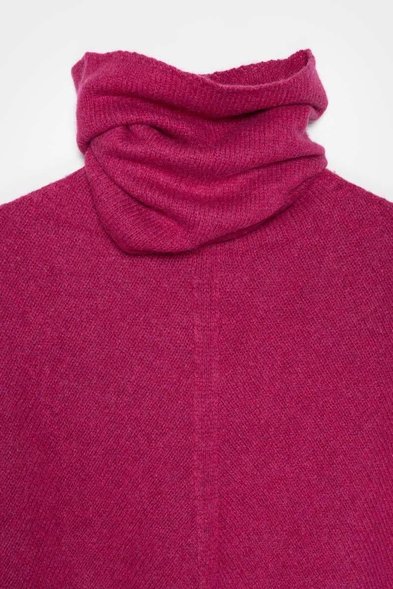 Rifò ELISABETTA Poncho Donna Cashmere Rigenerato Qualità