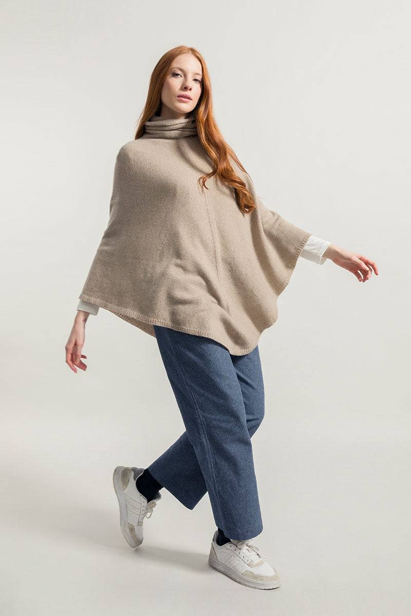 Rifò ELISABETTA Poncho Donna Cashmere Rigenerato Vendita