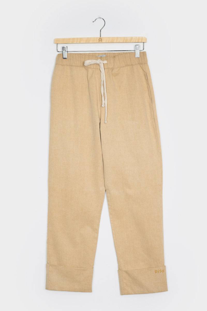 Rifò ELETTRA Pantaloni Donna Cotone Rigenerato Prezzo Ridotto