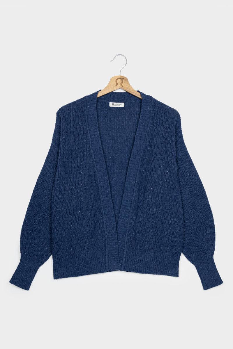 Rifò CARA Cardigan Donna Cotone Jeans Rigenerato Sottocosto