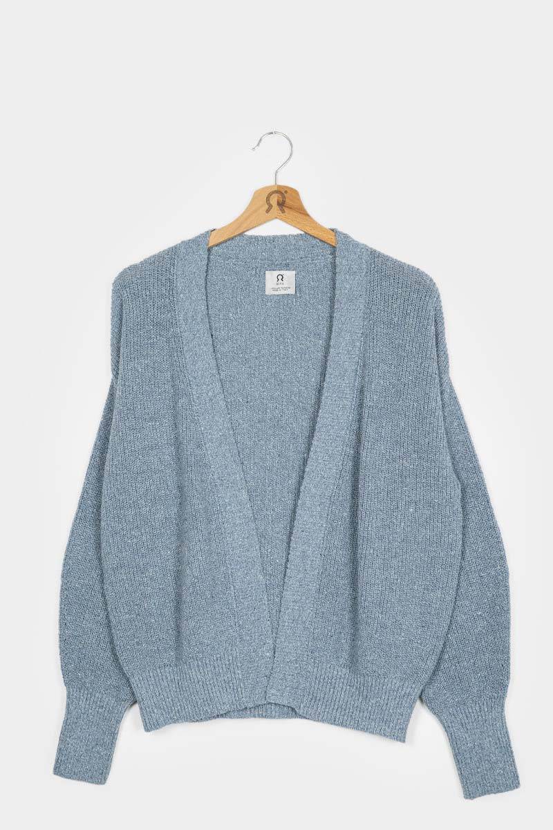 Rifò CARA Cardigan Donna Cotone Jeans Rigenerato Novità