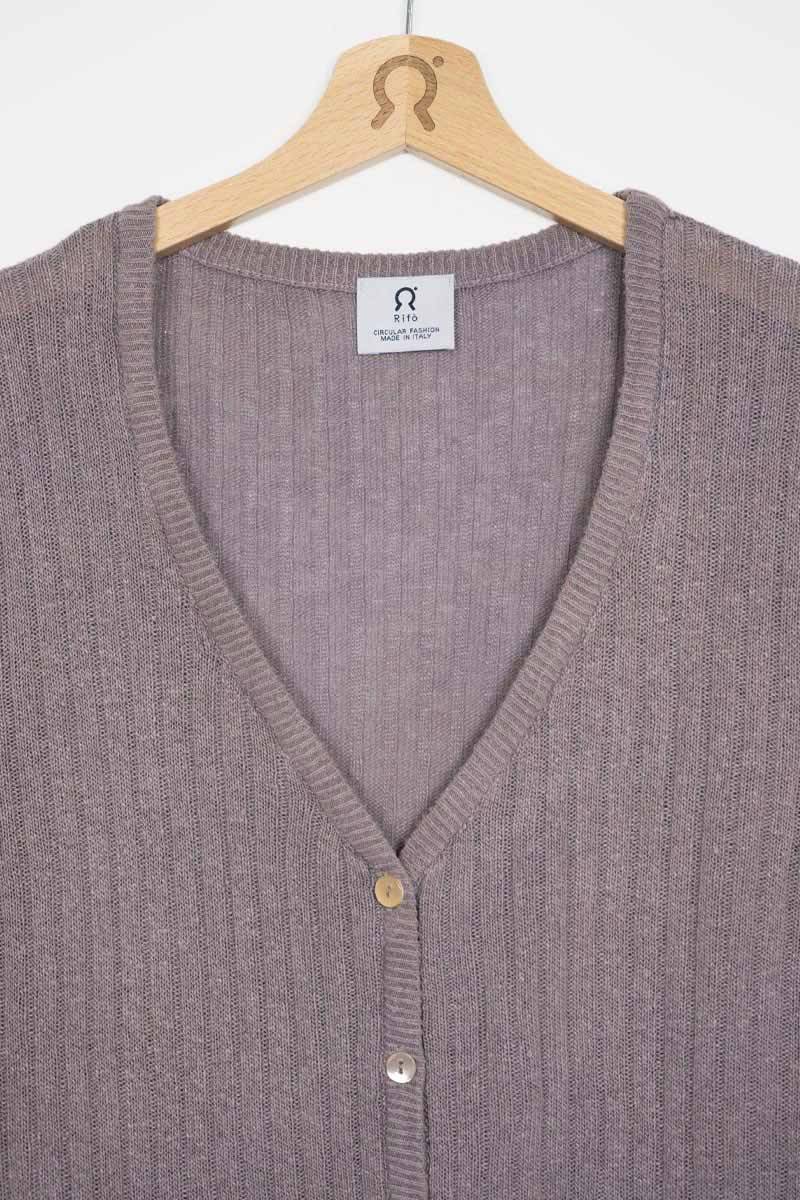 Rifò REALMA Cardigan Seta Rigenerata Tinture Naturali In Vendita