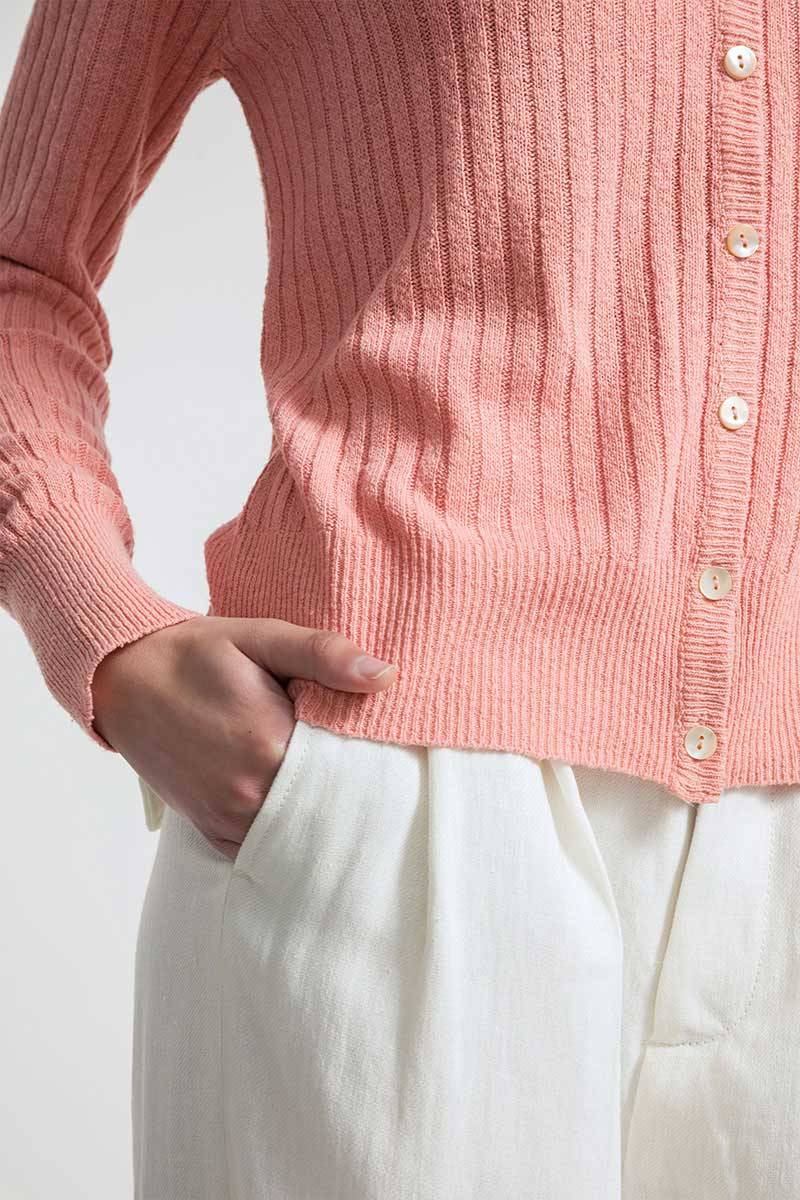 Rifò REALMA Cardigan Seta Rigenerata Tinture Naturali Saldi