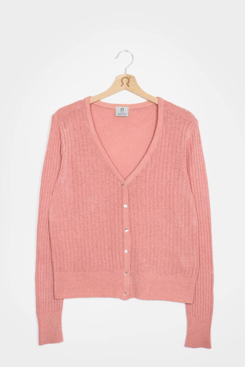 Rifò REALMA Cardigan Seta Rigenerata Tinture Naturali Saldi